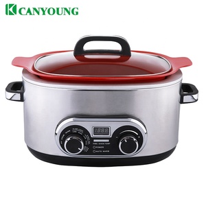 Multi Cuiseur Électrique Programmable SlowCooker, Cuire, Brun, Sauter, Riz Vapeur et Plus Chaud, facile à Utiliser et à Nettoyer - Product Image 1