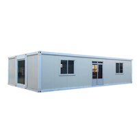 Maison conteneur pliable à toit plat, prête à l'emploi, portative, maisons préfabriquées pliables, mini bureau modulaire mobile dépliable