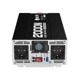 Convertisseur de courant RV 12V vers 110V 120V DC vers AC 1000W 2000W 3000W à onde sinusoïdale pure pour voiture - Product Image 1