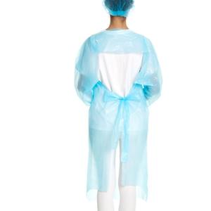 Celemek & gaun plastik bukan tenunan, medis sekali pakai tahan air tahan debu Anti kotor perlindungan tingkat D - Product Image 6