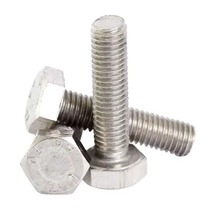 YH baja paduan besi tahan karat 4140 Stud metal end 1d DIN 938 baja polos 8.8 M12X70 stainless Steel