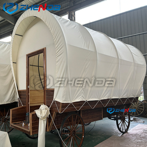 Tenda del carro di lusso dell'hotel della famiglia di fascia alta tenda rimovibile della carrozza del carro di conestoga adatta <span class=keywords><strong>per</strong></span> il campeggio all'aperto - Product Image 2