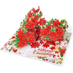 Pop Up Christmas Cards 6x8 Inch 3D Greeting Cards Festival Holiday Card <b>Paper</b> Digital Printing <b>Gloss</b> Lamination - Product Image 6