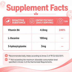 Tabletas Dispersibles de L-Teanina OLLI OEM/ODM <span class=keywords><strong>para</strong></span> Adultos, Mejora la Memoria y la Calidad del Sueño, Combate la Fatiga, Vitamina B6 Efervescente - Product Image 2