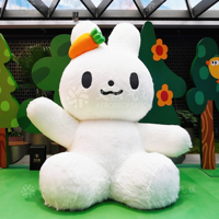 Mascotte gonflable personnalisée de publicité aérienne lapin gonflable Design personnalisé gonflable avec lumières