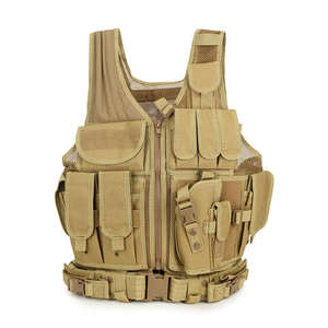 Breathable Lightweight Polyester Tactical Vest Chest Mounts Multi-Use <b>Security</b> Outdoor Training <b>Equipment</b> Comfortable - Product Image 3