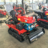 Mini tracteur chenillé télécommandé 25 CV 35 CV, petite machine agricole à chenilles en caoutchouc pour la culture en verger et au jardin
