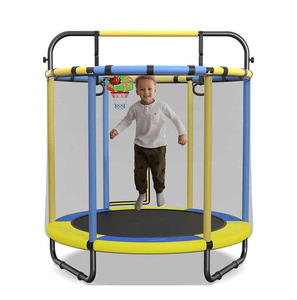 <span class=keywords><strong>Trampoline</strong></span> rose pour bébé, <span class=keywords><strong>petit</strong></span> <span class=keywords><strong>trampoline</strong></span> pour tout-petits, jeu doux, trampolines d'intérieur pour enfants avec panier de basket-ball - Product Image 5