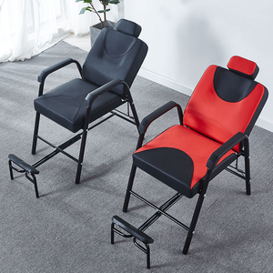 Poltrona <span class=keywords><strong>da</strong></span> Barbiere Reclinabile con Poggiapiedi Regolabile, Sedia <span class=keywords><strong>da</strong></span> <span class=keywords><strong>Parrucchiere</strong></span> per Uso Domestico, Vendita all'Ingrosso - Product Image 1