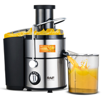Extracteur de Jus Multifonctionnel RAF 4 en 1 Électrique, Centrifugeuse à Mastication Lente pour Fruits, Presse-Agrumes à Froid