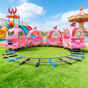 รถไฟมินิ 4 ที่นั่ง สไตล์อังกฤษ สำหรับเด็ก ใช้ในร่มและกลางแจ้ง ราคาโรงงานโดยตรง - Product Image 3