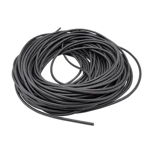 Kabel karet 2mm 3mm 4mm 6mm 5mm 8mm 10mm silikon EPDM NBR FKM kabel karet kuat meregang kabel busa bulat