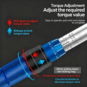 Preset <b>Torque</b> Wrench 1-5N Metric Chromium Vanadium Steel Adjustable Automotive Repair Tool - Product Image 2