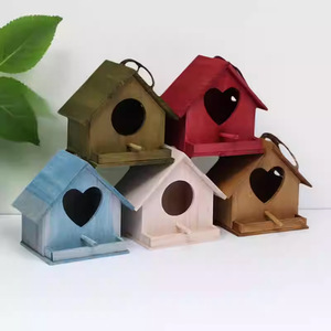 Caja de Cría para Pájaros de Madera Maciza para Exteriores, Casa para Pájaros de Forma Cuadrada, Uso en Todas las Estaciones - Product Image 4