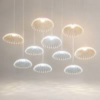 Guirlande lumineuse suspendue en forme d'éventail, pissenlit et feuille de Ginkgo, 10 lumières, pour décoration de mariage, plafond, salle, fenêtre