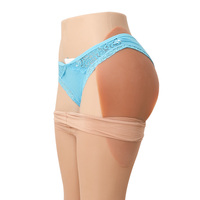Almohadillas de silicona sexys para cadera, realzador de entrepierna, levantador de glúteos, moldeador de cadera, almohadilla extraíble para realzar el trasero para mujer