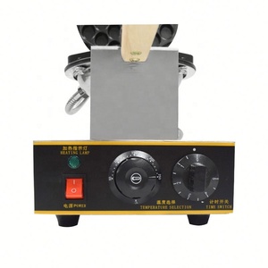 Machine à gaufres bulles professionnelle électrique à revêtement antiadhésif, simple tête, réglable, pour cornets à œufs, avec minuterie, pour stand alimentaire - Product Image 5