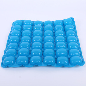 Cojín de Asiento con Descompresión de Aire, Azul, PVC, Grado Médico, para Soporte Postquirúrgico y Masaje Terapéutico - Product Image 3