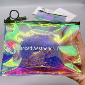 Bolsa de Mano Deportiva de Moda, Holográfica, de PVC, Transparente, con Cierre Láser, Iridiscente, para Compras - Product Image 5