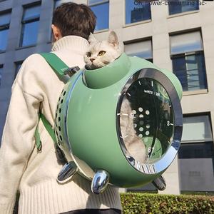 बड़ी क्षमता रचनात्मक यात्रा बैग अलार्म घड़ी बिल्ली कुत्ते के सूटकेस स्टाइलिश प्लास्टिक ले जाने के लिए कार केस - Product Image 5