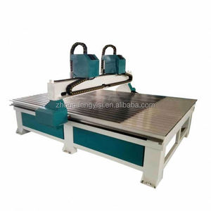 Fresadora de madera de doble cabezal con 2 husillos, máquina automática de mortajado para corte y grabado de madera contrachapada, maquinaria para trabajar la madera - Product Image 1