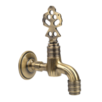 Nouveau Robinet Mural Moderne en Laiton, Style Européen, Polyvalent pour Intérieur et Extérieur, avec Poignée, pour Balcon, Jardin, Salle de Bain, Fabriqué en Turquie