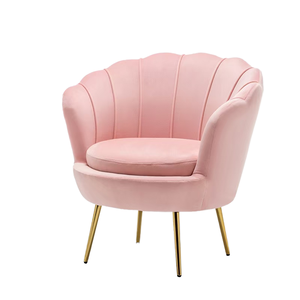 Fauteuil de salon commercial moderne de luxe en acier inoxydable avec pieds dorés, en similicuir, pour salon et hôtel - Product Image 1