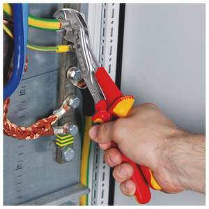 KNIPEX 88 07 250 Cocodrilo®Alicates para bomba de agua con aislamiento sumergido, VDE-probado cromado 250 mm - Product Image 2