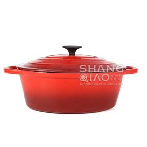 Cazuela <span class=keywords><strong>ovalada</strong></span> de hierro fundido esmaltado, para horno holandés, <span class=keywords><strong>ovalada</strong></span> - Product Image 2