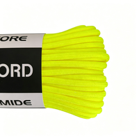 Cordon de parachute Premium 750, 4 mm, 7 brins, en nylon, pour bracelets en paracorde tressés à la main, bracelets de montre, sangles d'appareil photo et cordons.