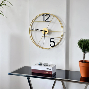 <span class=keywords><strong>Reloj</strong></span> de Pared Artístico de Metal de Doble Capa, Diseño Minimalista y Creativo, Movimiento de Cuarzo, Visualización de Agujas, Patrón de Naturaleza Muerta, para Colgar <span class=keywords><strong>en</strong></span> la Sala de Estar - Product Image 5
