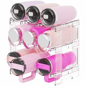 Organizador de Botellas de Agua Apilable con Compartimento Grande para Vasos Stanley de 40 oz, Yeti y Otros Vasos, Portavasos Stanley - Product Image 5