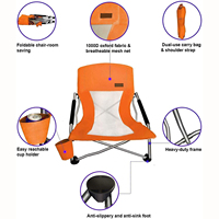 Poupée de voyage pliable en aluminium, légère, réglable et durable, pour l'extérieur, petite chaise de plage pour le camping, vente en gros