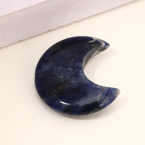 Großhandel 3cm natürliche echte Quarz Edelsteine Halbe del stein Amethyst Schmuck Big Moon Kristall dekorative Chakra Heils tein - Product Image 3