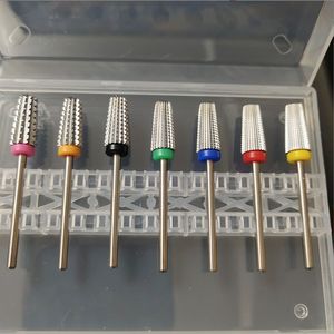 3XC 4XC porpora grande canna Nail tool professionale taglio dritto punta per Manicure rotanti accessori per trapano a fresa - Product Image 3
