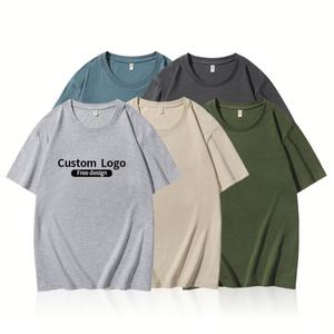 Camisetas Bordadas de Verano para Hombre, Personalizadas, de Alta Calidad, Bordado Colorido, Algodón, Unisex, Peso Pesado, Venta al Por Mayor - Product Image 2