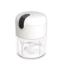 250Ml Ail Légumes Viande Usb Rechargeable Sans Fil Électrique Hachoir À Viande Cuisine Portable Ail Hachoir Mini Robot Culinaire