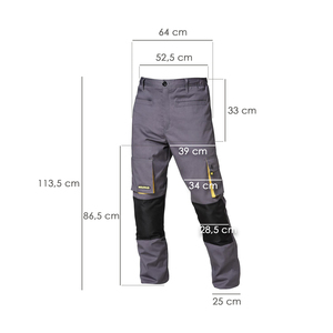 Pantaloni da Lavoro Grigio/Giallo, Lunghi, Taglia 58/60 XXXL - Product Image 2