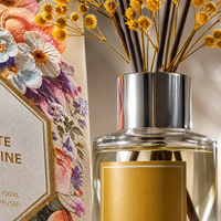 Diffuseur de parfum en verre 100 ml avec bâtonnets, parfum Jasmin Blanc, pour la maison, vente en gros et OEM