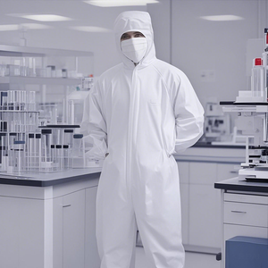 Industrial ESD Anti-Static Smock Dust-Proof And Waterproof Cleanroom Work Garment Manufactured By Name - Product Image 1