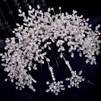 Vente flash - Diadème de princesse en argent, bandeau de mariée, couronne florale, couronne en cristal et strass, accessoire de tête pour femmes