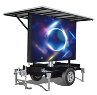 Panneau d'affichage publicitaire mobile de remorque d'affichage à LED polychrome imperméable de P5 pour l'usage de magasin de détail pour la remorque d'autobus et l'autobus