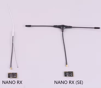 Récepteur Micro TBS Nano RX (SE) 915 MHz - Édition Antenne V2 avec Antenne T pour Drones FPV (Black Sheep)