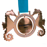 Medalla Deportiva de Aleación de Zinc con Logotipo Personalizado, Medalla de Premio de Esmalte Irregular de Doble Cara para Juegos de Invierno y Carreras de Esquí