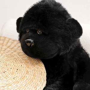 Lindo rey negro para <span class=keywords><strong>Kong</strong></span> orangután batalla peluche simulación muñeca Super suave oso juguete malla forro ODM alivio del estrés regalo - Product Image 3