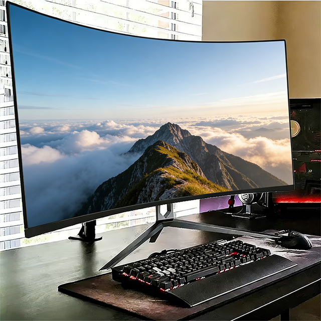 Wholesale Ultra Wide Screen 34 49inch Curved 5K Esport Display 4K High Resolution 1MS Ergonomic Base Gaming Monitor 165Hz