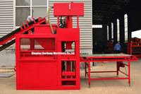 Machine de fabrication de briques d'argile entièrement automatique DF7-10S 500 tonnes, hyper-presse 7 moules, machine à blocs emboîtables avec empileur automatique