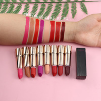 Vente en gros de rouge à lèvres de maquillage végétalien rouge à lèvres mat de marque privée naturel imperméable marque privée rouge à lèvres de luxe