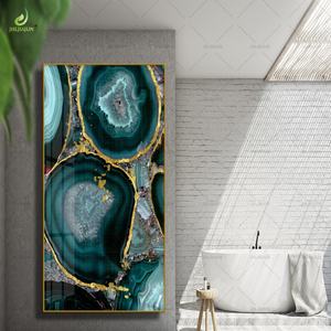 Murales Abstractos LED de Lujo para Pasillos, Impresiones de Alta Definición en Lienzo, Porcelana de Cristal, Decoración para el Hogar, Estilo Art Deco - Product Image 3