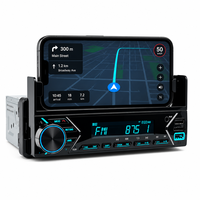 1 DIN Entegre Telefon Tutucu 7 Renkli Işıklar Bluetooth Stereo Radyo FM/USB/AUX Eller Serbest Arama Toptan MP3 Çalar